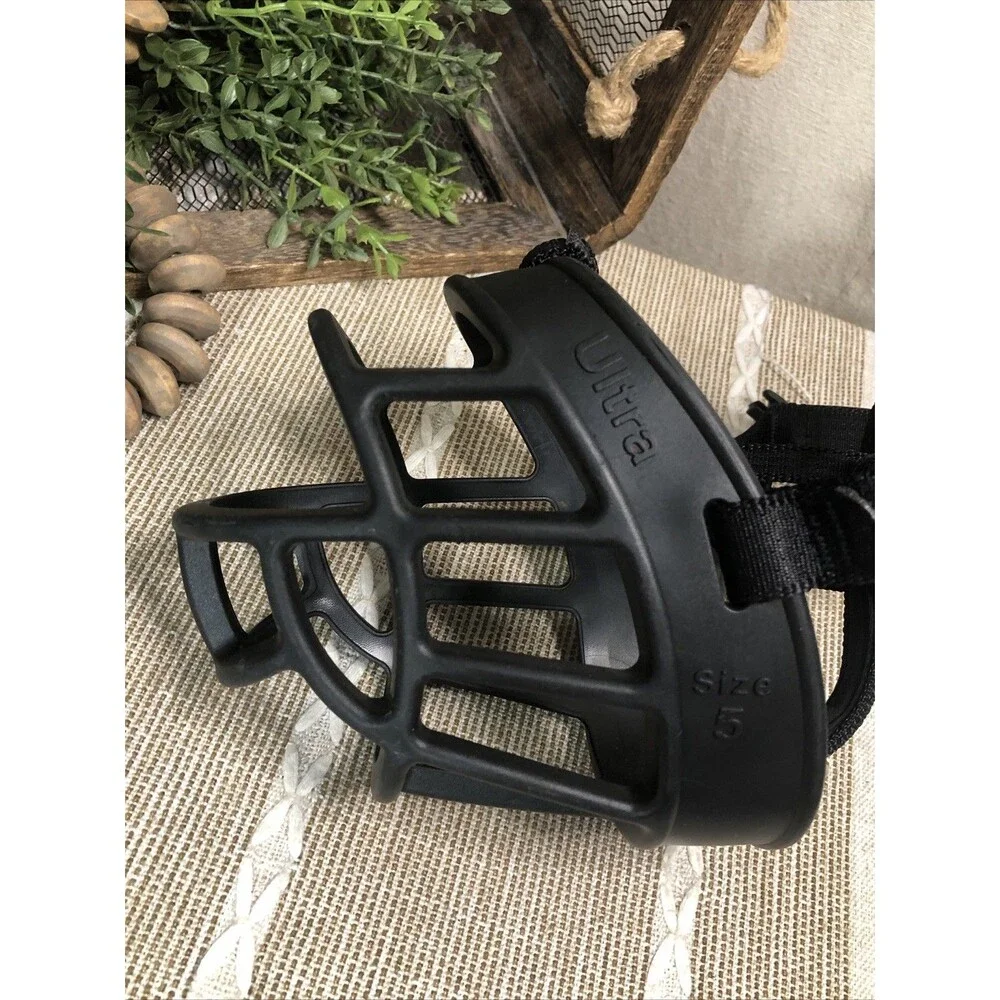 Baskerville Ultra Dog Muzzle Size 5 – Basket Style – Large Dogs – adjustable